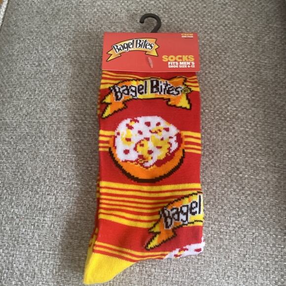 Bagel Bites Pizza Novelty Crew Socks - Picture 5 of 5